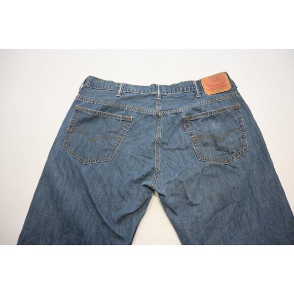 Levi's 559 Relaxed Straight Fit Rugged Blue Denim Jeans Mens Size 38 x 32 - Picture 7 of 8